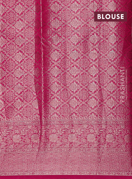 Pink Semi Chiniya Silk Saree