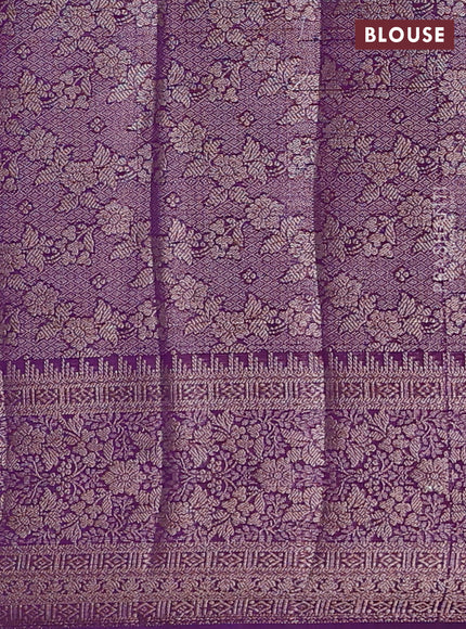 Violet Semi Chiniya Silk Saree