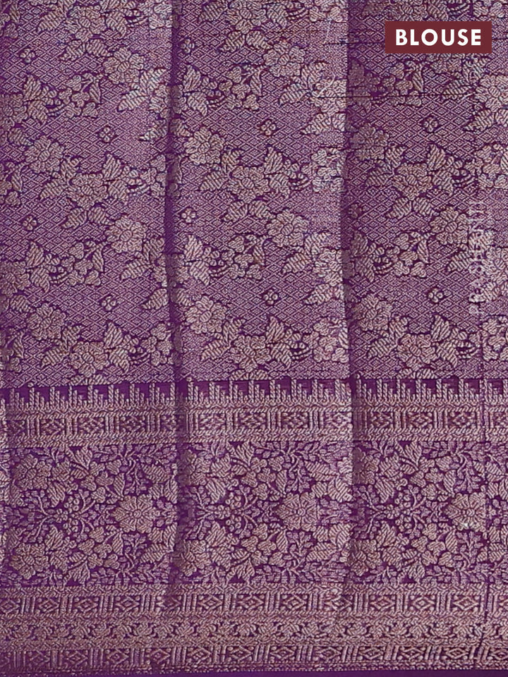 Violet Semi Chiniya Silk Saree