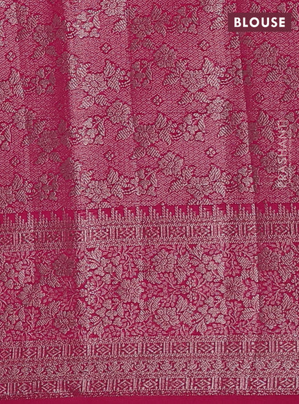 Pink Semi Chiniya Silk Saree