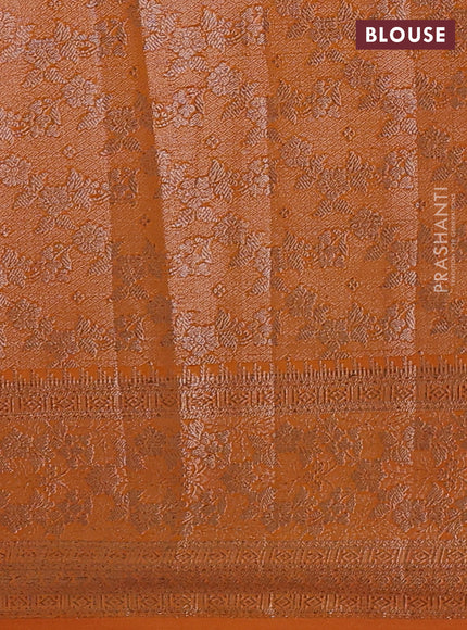 Mango Yellow Semi Chiniya Silk Saree