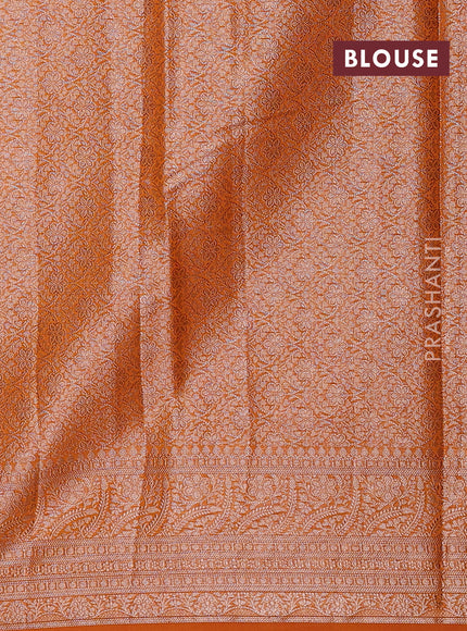 Mustard Semi Chiniya Silk Saree