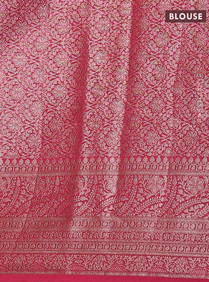 Pink Semi Chiniya Silk Saree