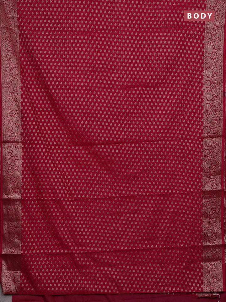 Pink Semi Chiniya Silk Saree