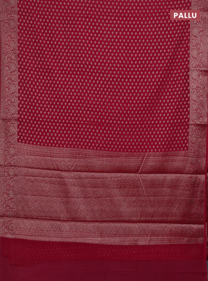 Pink Semi Chiniya Silk Saree
