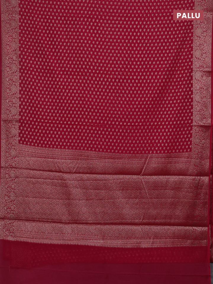 Pink Semi Chiniya Silk Saree