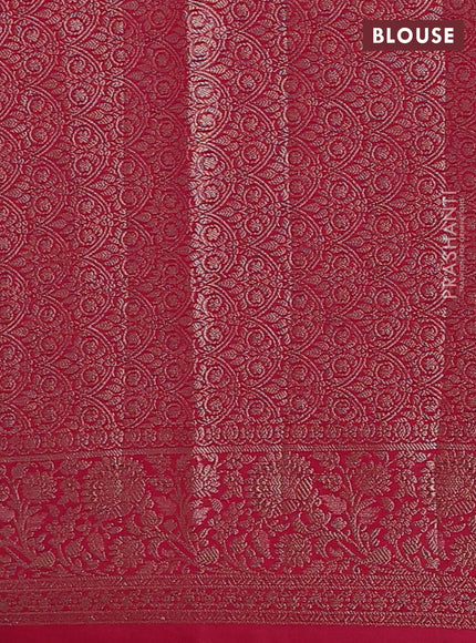 Pink Semi Chiniya Silk Saree