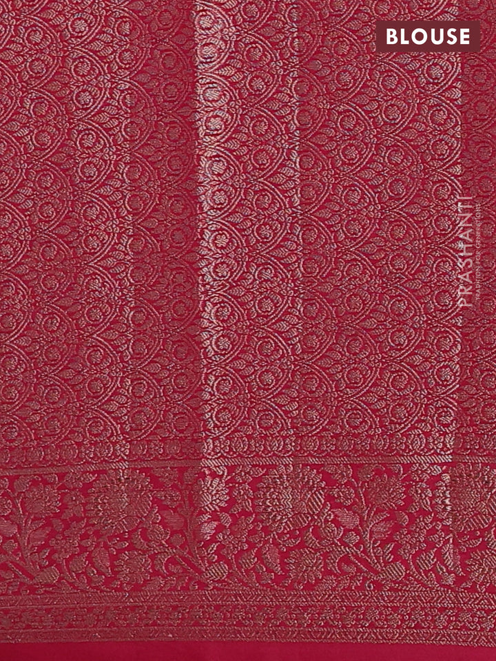 Pink Semi Chiniya Silk Saree