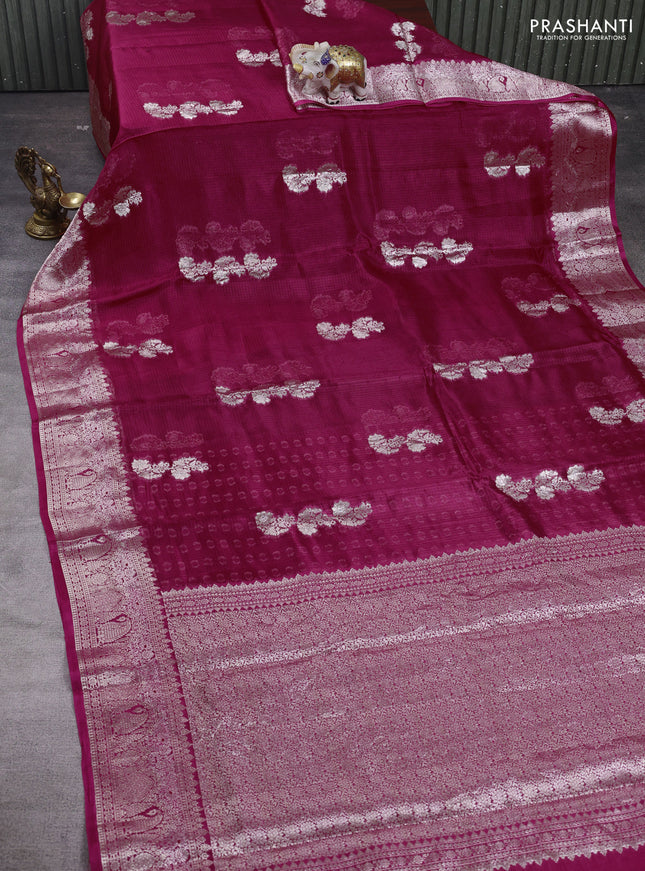 Pink Banarasi Kota Silk Saree
