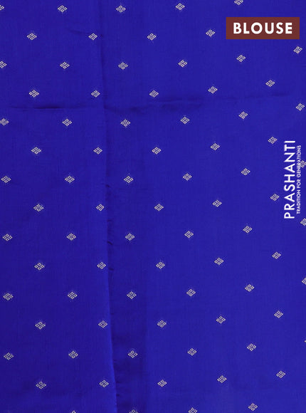 Pure organza silk saree teal blue and cs blue with allover silver zari stripes pattern and zari woven piping boder