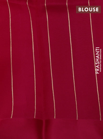 Banarasi organza silk saree pink with zari woven floral buttas and simple border