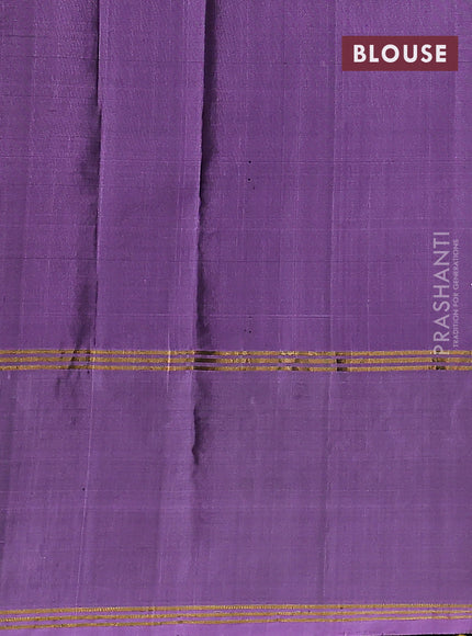 Pure soft silk saree purple and mild purple with allover zari weaves and zari woven embroidery butta border
