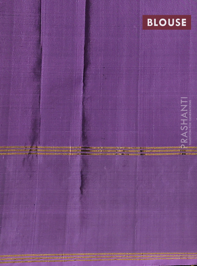 Pure soft silk saree purple and mild purple with allover zari weaves and zari woven embroidery butta border