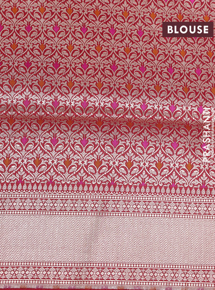 Banarasi uppada silk saree red with allover zari woven buttas and zari woven border