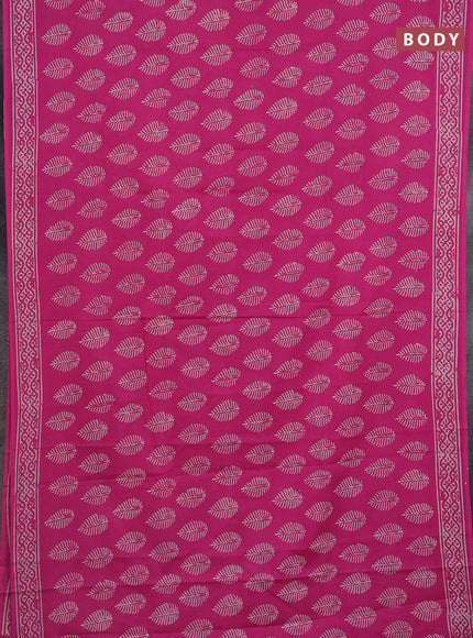 Jaipur cotton saree pink with butta prints and printed border