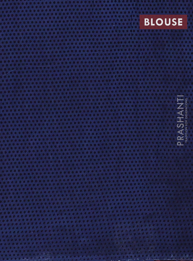 Jaipur cotton saree grey and navy blue with butta prints and printed border