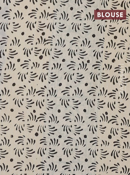 Jaipur cotton saree yellow and black with allover prints and printed border