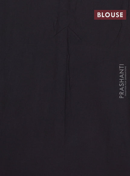 Jaipur cotton saree black and yellow with allover shibori prints and printed border