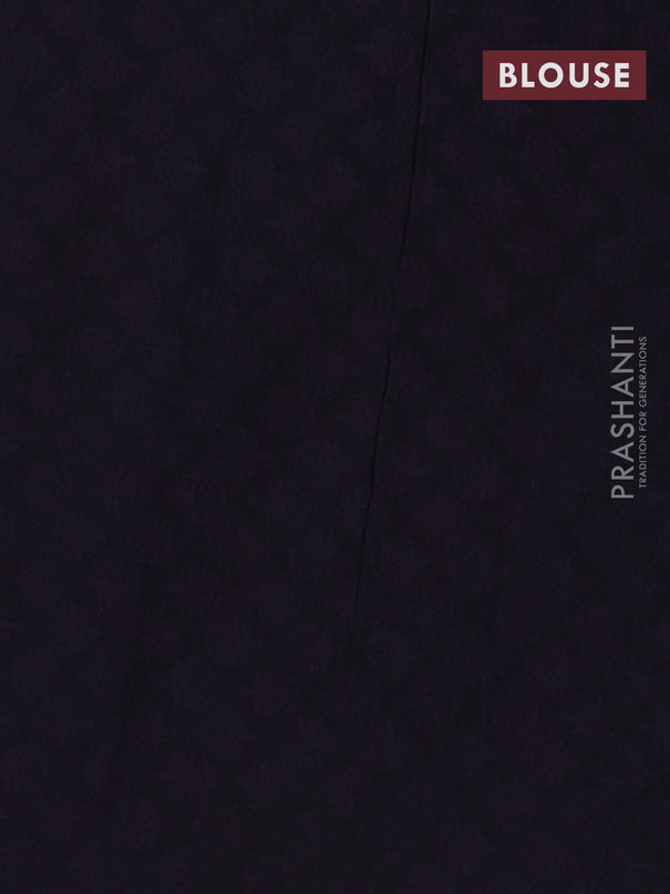 Jaipur cotton saree grey and black with allover ajrakh prints and printed border