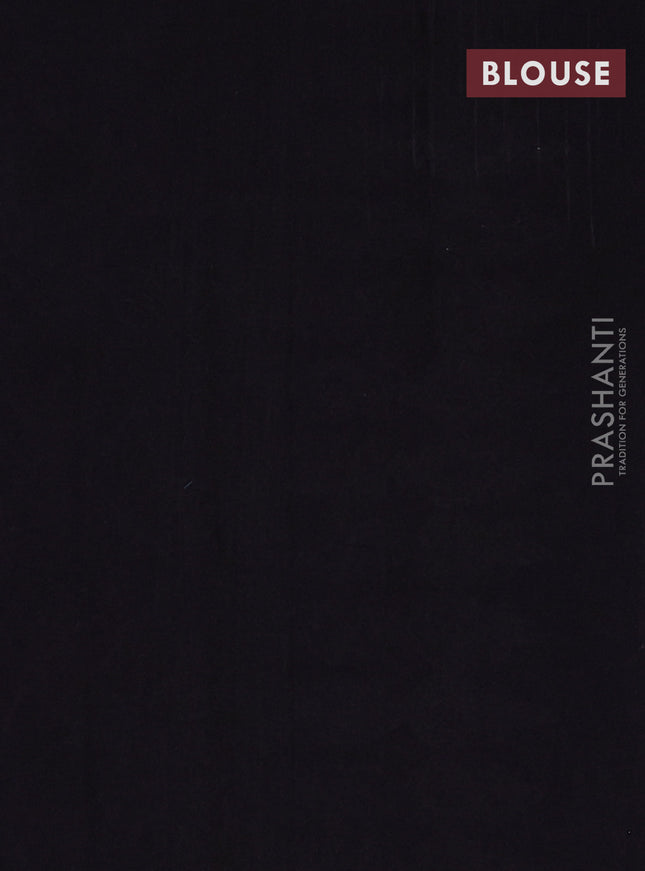 Jaipur cotton saree grey and black with allover ajrakh prints and printed border