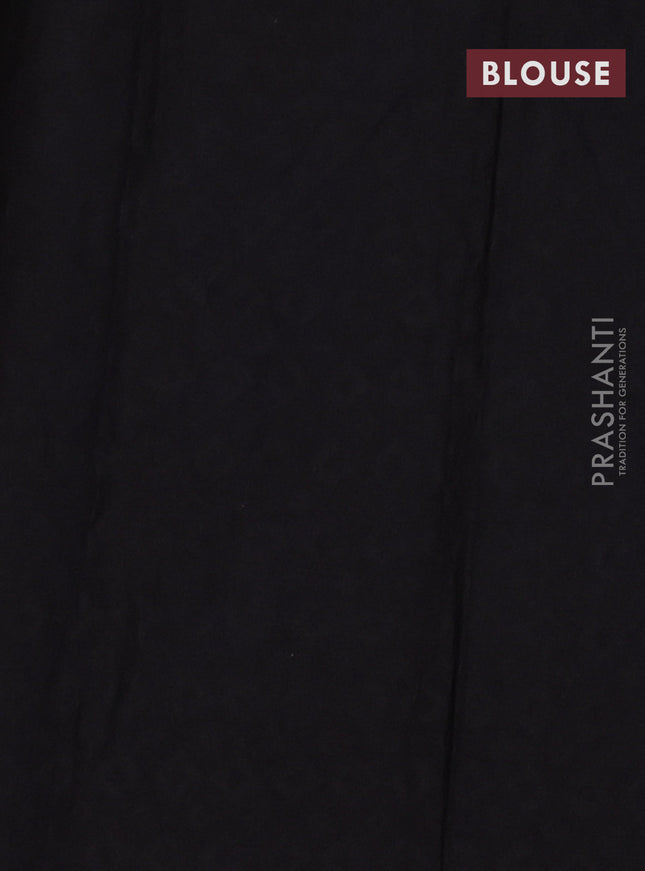 Jaipur cotton saree grey and black with butta prints and printed border