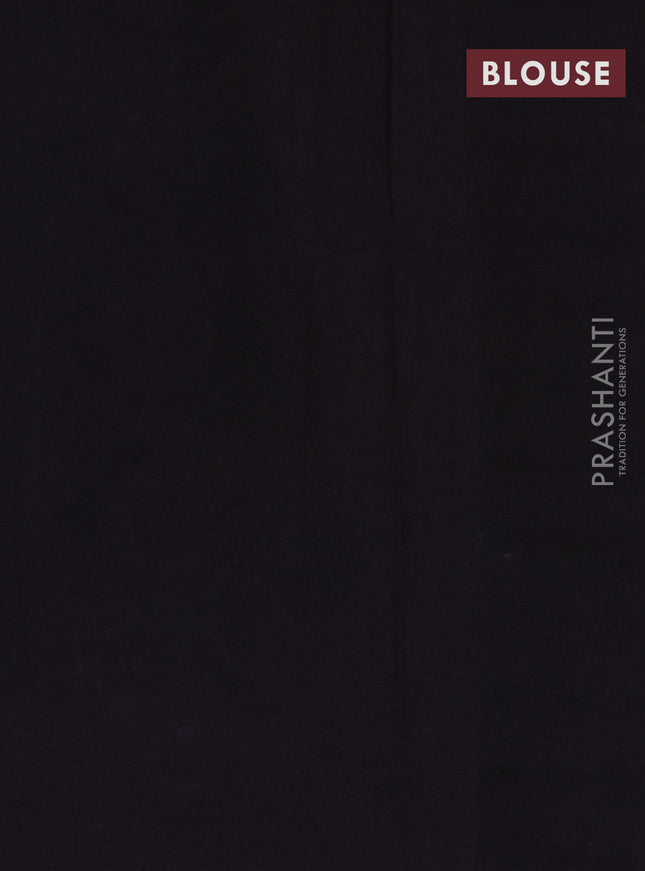 Jaipur cotton saree grey and black with allover ajrakh prints and printed border