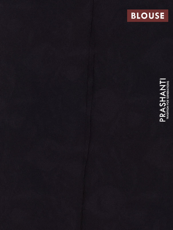 Jaipur cotton saree maroon grey shade and black with allover prints and printed border