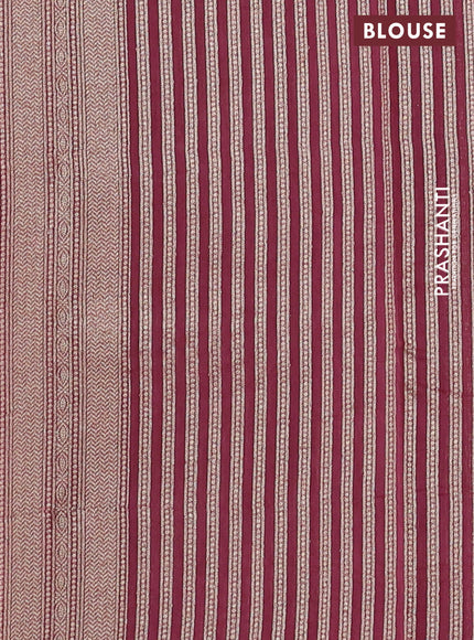 Banarasi silk cotton saree mustard yellow and pastel maroon with allover thread & zari woven butta weaves and woven border