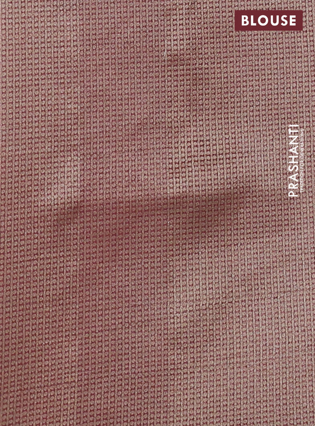 Banarasi silk cotton saree pastel blue and maroon shade with allover zari woven brocade weaves and woven border