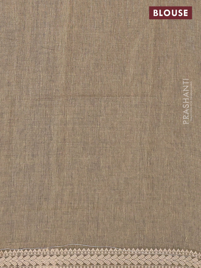 Bengal soft cotton saree peacock green with plain body and thread woven border