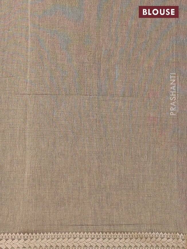 Bengal soft cotton saree deep wine with plain body and thread woven border