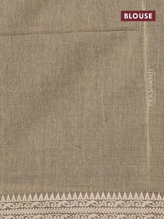 Bengal soft cotton saree peacock green with plain body and thread woven border