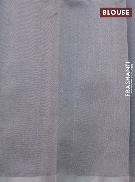 Pure uppada silk saree violet with silver zari woven buttas and silver zari woven border