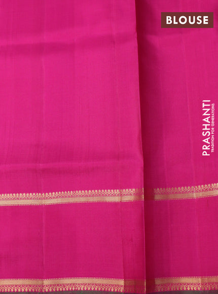 Pure soft silk saree dual shade of purple and pink with allover zari woven buttas and zari woven border