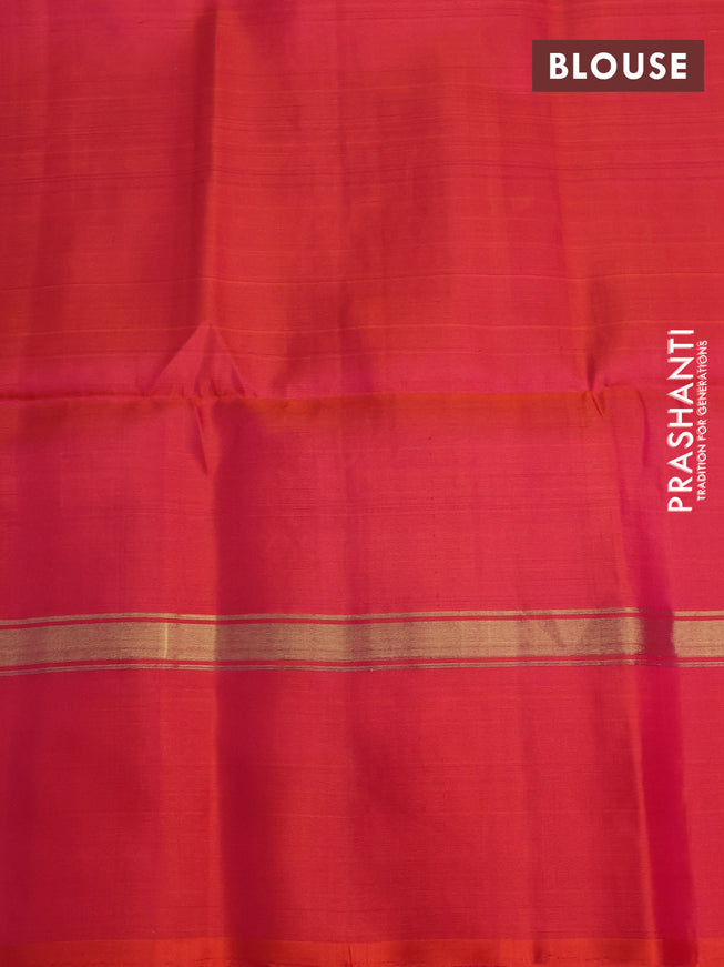 Pure soft silk saree teal blue with zari woven buttas and zari woven elephant butta border