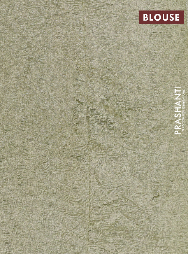 Munga silk saree multi colour with allover zari woven stripes pattern in borderless style