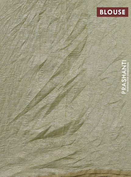 Munga silk saree multi colour with allover zari woven stripes pattern in borderless style