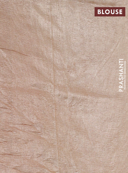 Munga silk saree multi colour with allover zari woven stripes pattern in borderless style