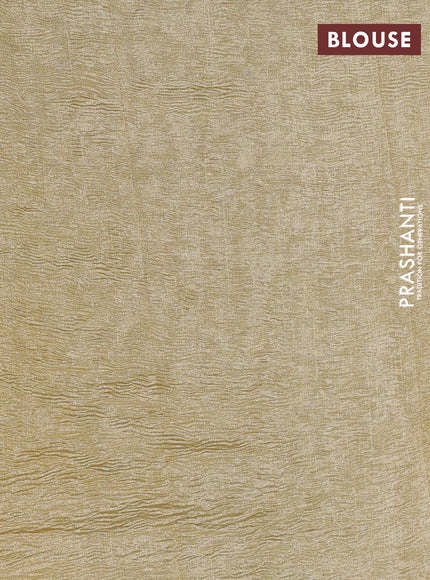 Munga silk saree multi colour with allover zari woven stripes pattern in borderless style