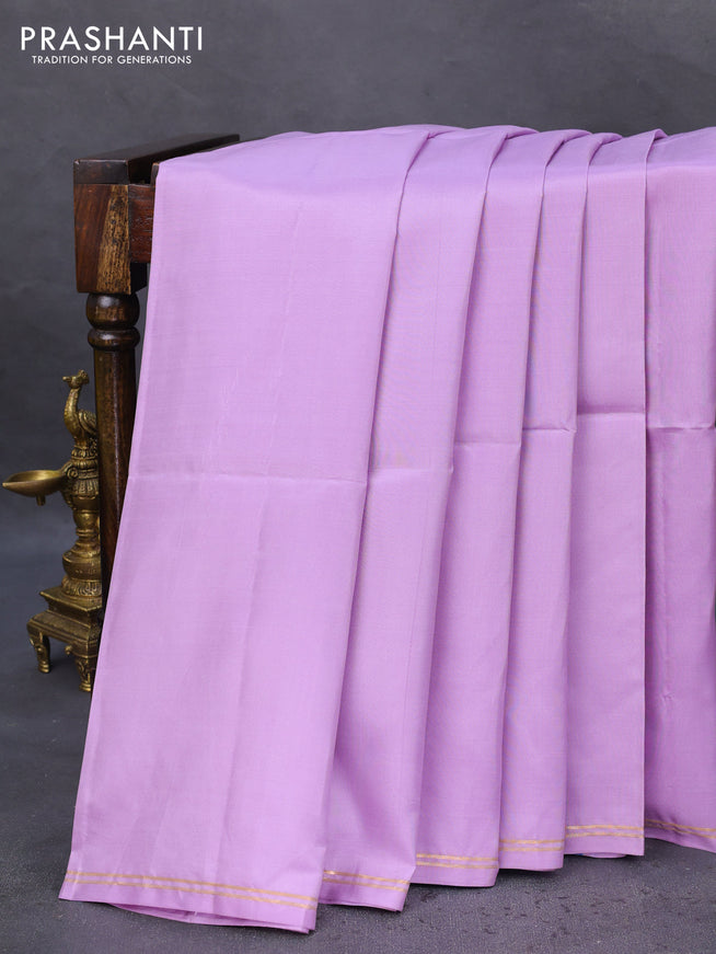 Pure soft silk saree lotus pink and cs blue with plain body and hand painted kalamkari pallu