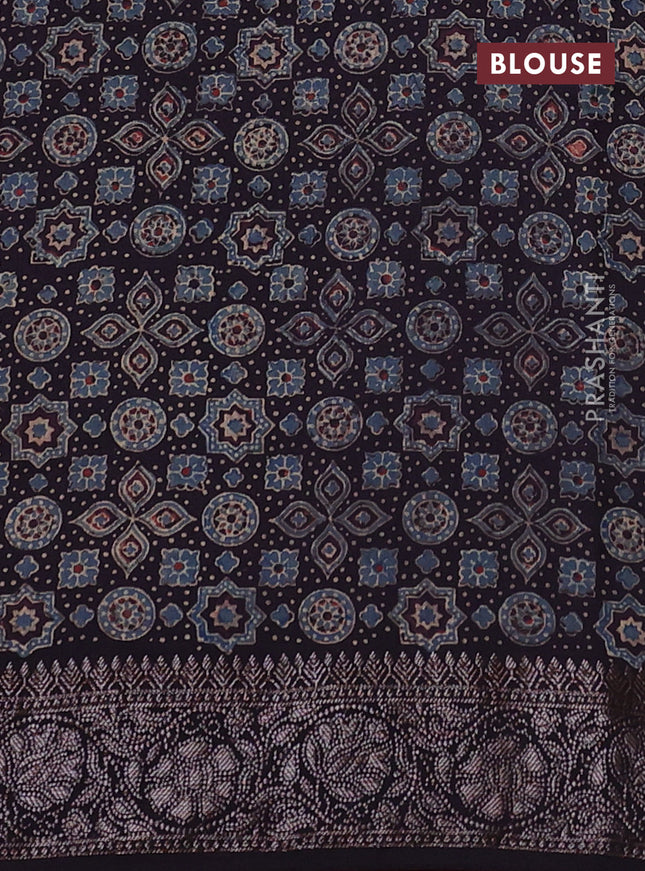 Chiniya silk saree wine shade and deep jamun with plain body and woven border