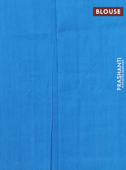 Ikat cotton saree pink shade and cs blue with allover ikat butta weaves and simple border