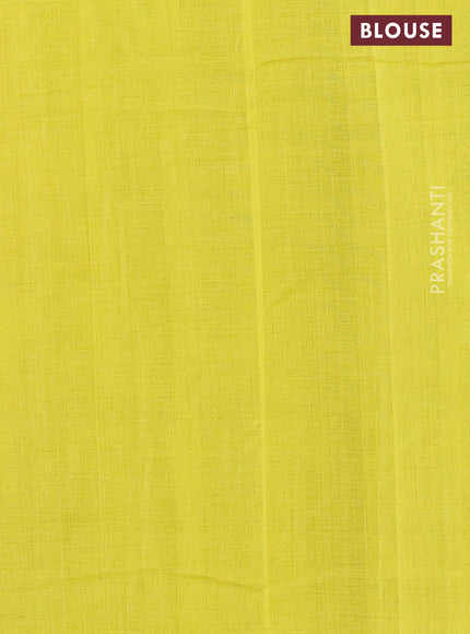 Ikat cotton saree maroon and yellow with allover ikat weaves and simple border