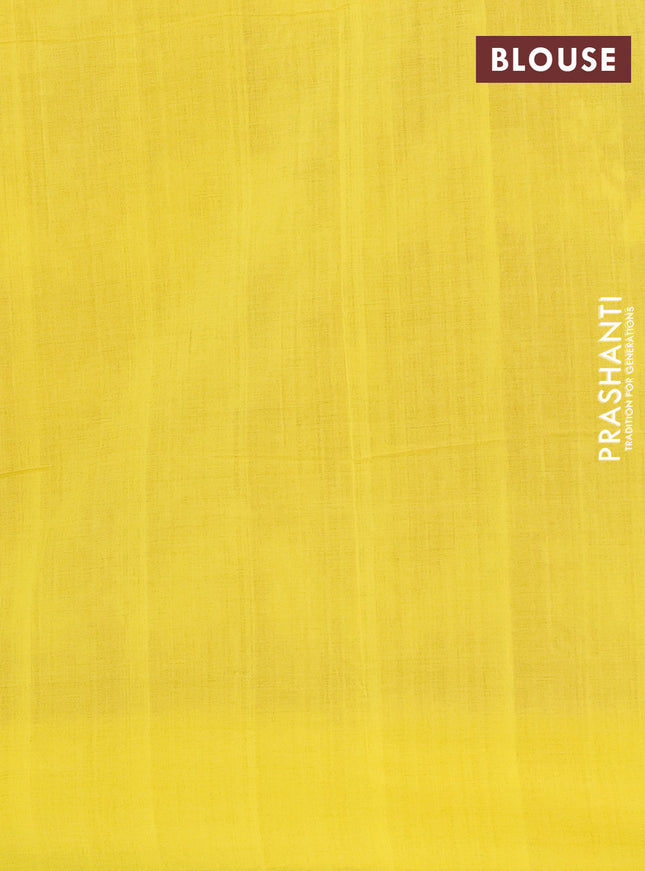 Ikat cotton saree red shade and yellow with allover ikat weaves and simple border