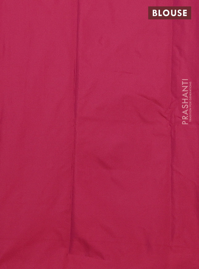 Arani semi silk saree maroon with zari woven buttas in borderless style