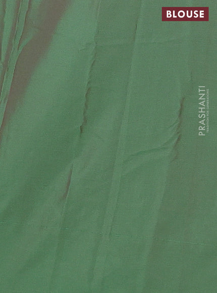 Arani semi silk saree red with zari woven buttas in borderless style