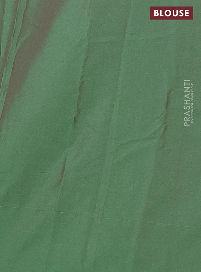 Arani semi silk saree red with zari woven buttas in borderless style