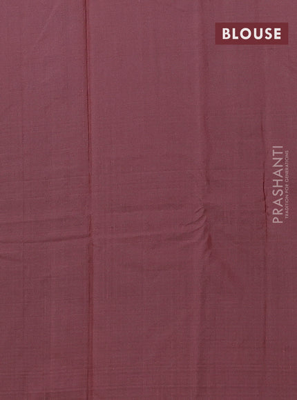 Arani semi silk saree deep maroon with allover zari weaves in borderless style