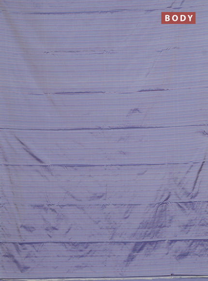 Arani semi silk saree pastel blue with allover thread weaves in borderless style