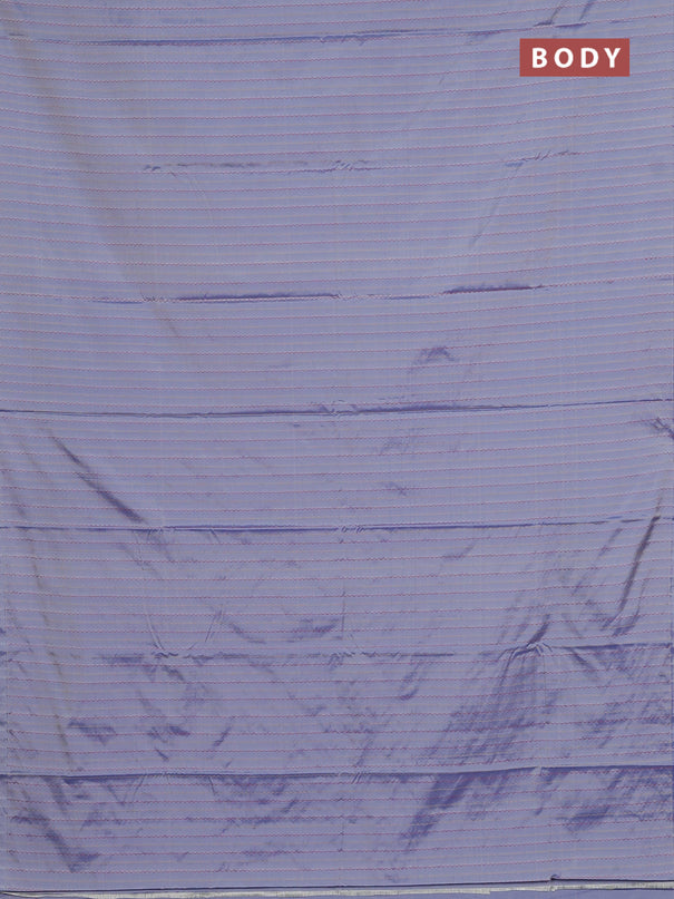 Arani semi silk saree pastel blue with allover thread weaves in borderless style